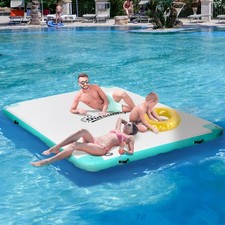Outsunny aufblasbare badeinsel - aufblasbare,