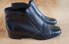 Neuwertig Davos Gomma Stiefelette Gr 4  37 Leder schwarz Business Reißverschluss