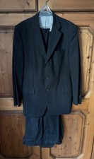 HUGO BOSS Herren Anzug Nadelstreifen schwarz Business Gr. 52 3-Reiher