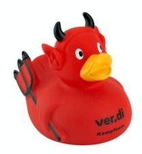 ver.di Kampfente - Teufel mit Dreizack - Badeente - Quietscheente
