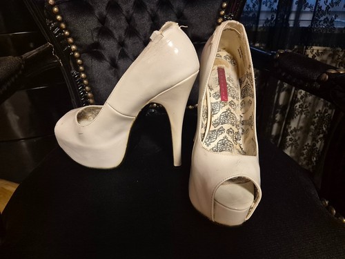Peeptoes weiß lack - weiß, 39