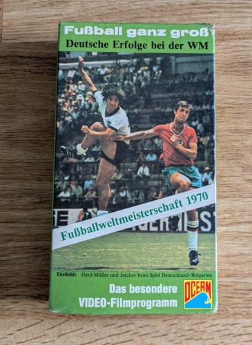 Fußball ganz groß vhs - fußball,