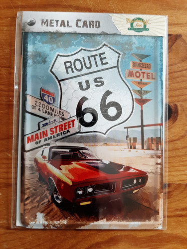 Blechpostkarte route 15 - 66,,