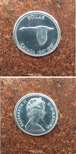 Kanada silberdollar 1967 - kanada,