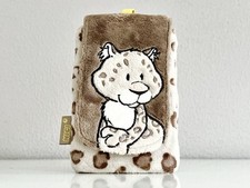 ✅ NICI "SNOW DREAMS" Schneeleopard Täschchen Tasche Hülle Mappe + Tragegurt 