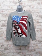 Converse - Sweatshirt Rundhalsausschnitt - Damengröße 8-10 UK - Amerika Flagge Logo