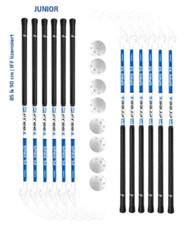 mb-m Set FreeZ Spike 32 Blue Junior - 12 Schläger + 10 Bälle Floorball Unihockey