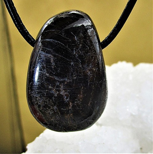 Granat trommelstein - ,