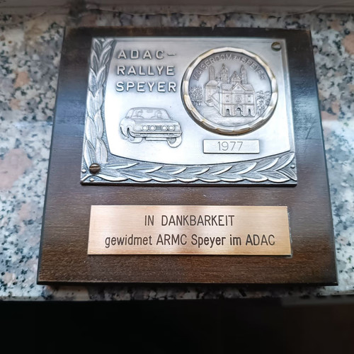 Stück rallye plakette adac - rallye,
