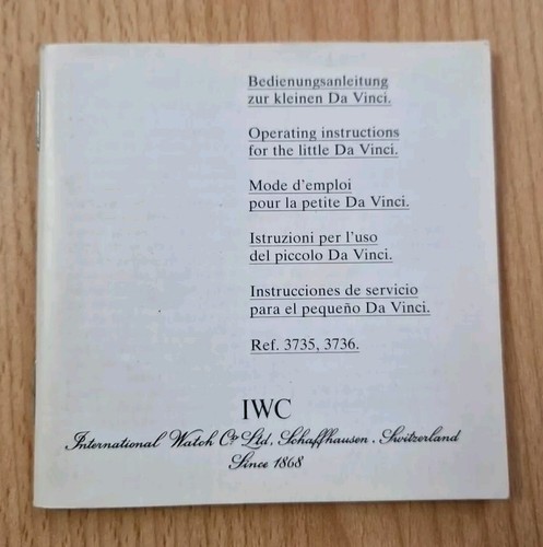 Iwc schaffhausen booklet - iwc,