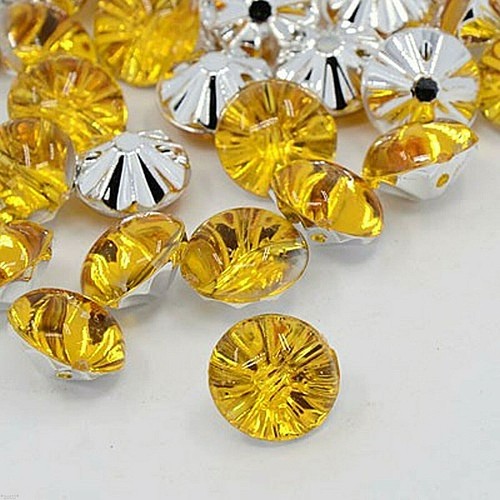 Gold gelb acryl strass - gold,
