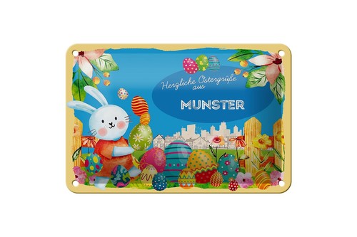 Blechschild ostern - blechschild,