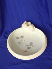 Alte " Royal Copenhagen " Jugendstil Porzellan Schale, Enten Figur en, Denmark