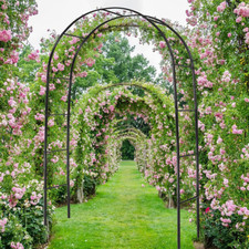 XXL Rosenbogen Garten Rankhilfe Metall Kletterhilfe Rosenspalier Torbogen DHL