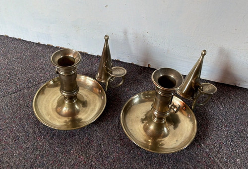 Paar antike messing kammer - antike,