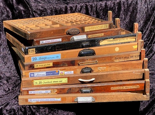 Setzkasten schublade holz - setzkasten,