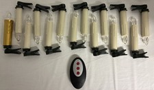 13x LED weiße/goldene Weihnachtsbaumkerzen LUMIDA Xmas mit Fernbedienung von QVC