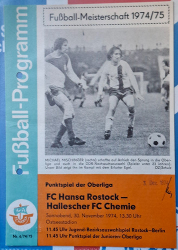 Ddr progr hansa rostock - ddr-progr.fc, rostock-hfc