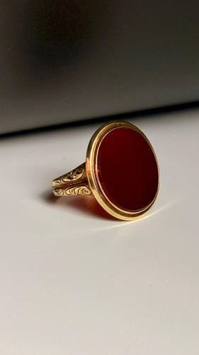 Antiker siegel ring gelbgold - antiker,