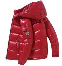 Herren Glänzende Daunenjacke