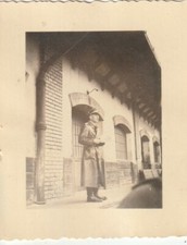 Foto Deutscher Fallschirmjäger Flieger Offizier im Ledermantel 2 WK Paratrooper