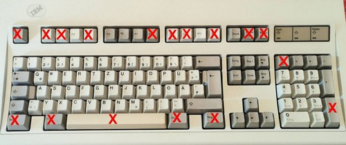 Einzelne tasten für - für, ibm
