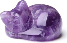 XIANNVXI Katzen Deko Amethyst