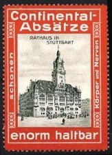 Reklamemarke stuttgart - reklamemarke,