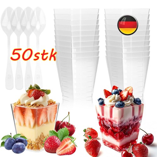 50pcs mini desserttasse - 50pcs,