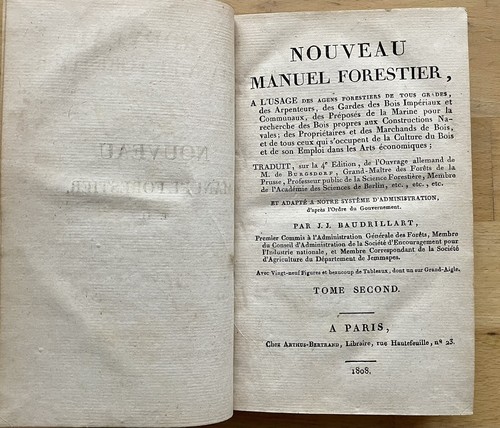 Manuel forestier 1808 von - forestier, 1808.