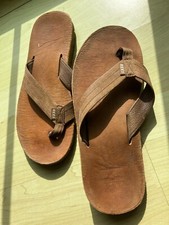 REEF  Herren Flip-Flops, hellbraun Sandalen Echtleder Sommer Sonne Strand