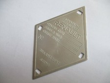Typenschild Renault Schild R4