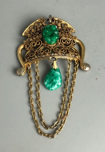 Vintage florenza faux - vintage, jade