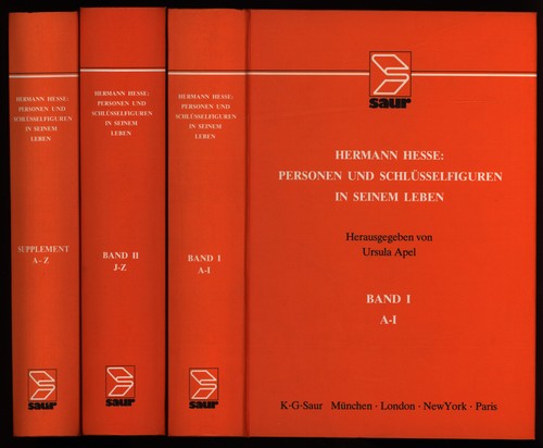 Apel hermann hesse 3 bände - hermann,