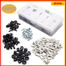 60x Motorschutz Clips Klammern Einbausatz Schraube Unterboden für Audi A4 A5 B8#
