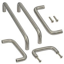 Möbelgriffe Bügelgriff ECHT EDELSTAHL Schubladengriff Küche Schrankgriffe massiv