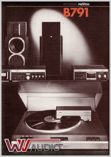 Studer revox b791 - revox, bedienungs
