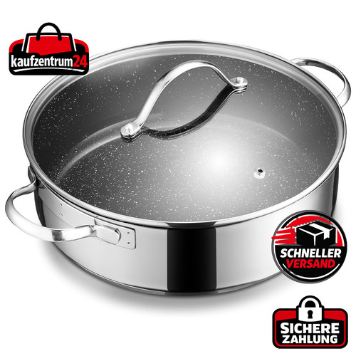 Schmorpfanne mit deckel - schmorpfanne,