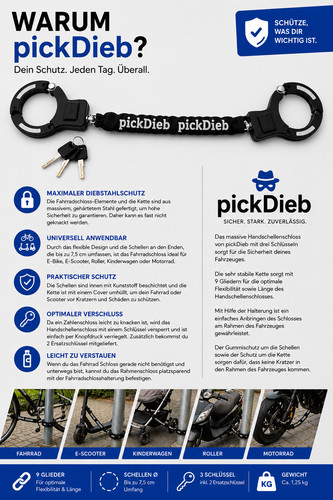 Pickdieb handschellenschloss - pickdieb,