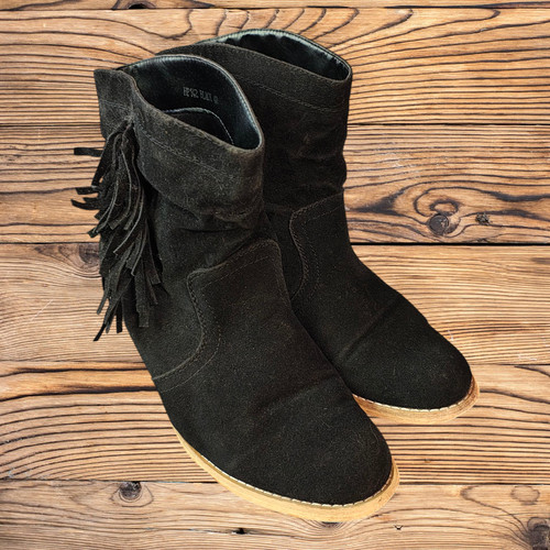 Fransen stiefelette stiefel - stiefelette,