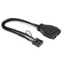 USB 3.0 2.0 Adapter Frontpanel USB 3.0 an Mainboard USB 2.0 Anschluss 9>19 polig