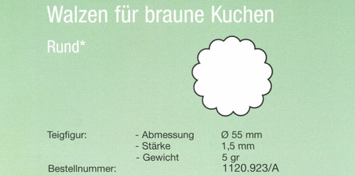 Kalmeijer gebäckformwalze kgm - gebäckformwalze,