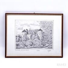 Original Radierung Stuttgart