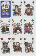 Stadt Bautzen, Deutsche Farben Skat, besondere Motive ,ASS 2001 + OV,Post € 1,80