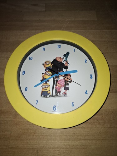 Minions wanduhr gelb - wanduhr,