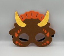 Dino Drachen Maske Kinder aus Filz mit Elastischen Seil, Kindergeburtstag Neu