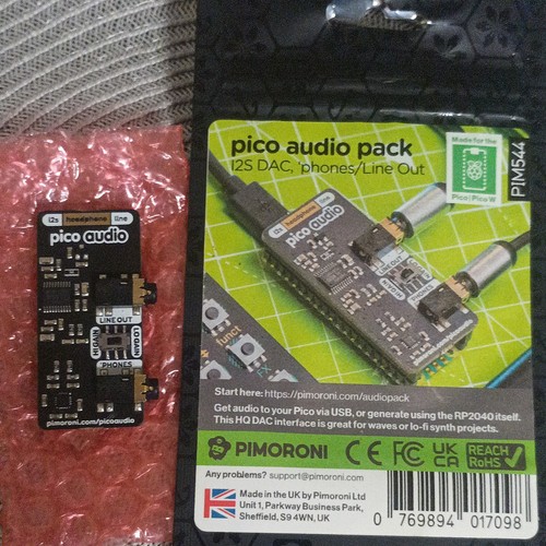 Pimoroni pico audio - pico, i2s