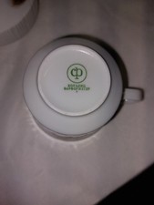 Colditz Porzellan mit Jagdmotiv und kyrillischer Aufschrift