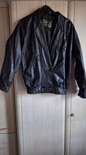 Damen Echtlederjacke Gr 36 Schwarz