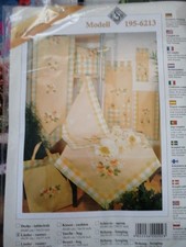 StickLäufer Stickpackung Vintage OVP DIY Blumen 40x90cm